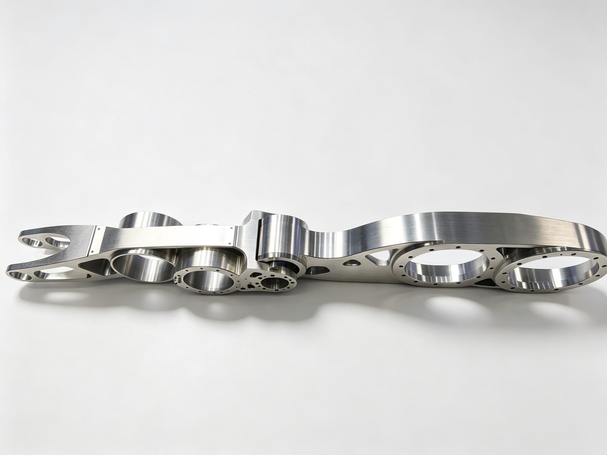 Automotive bracket machined on a vertical machining center