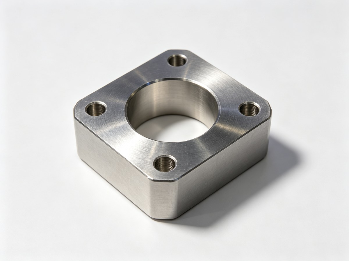 Mold cavity workpiece machined on a vertical machining center